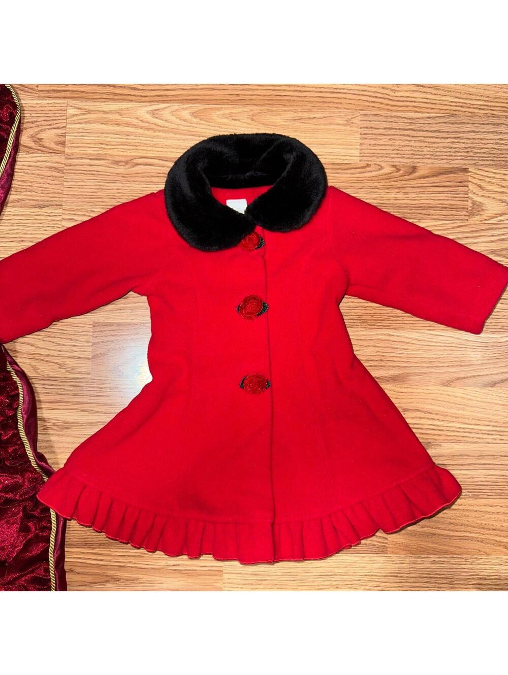 Starting out Holiday Coat 12 Months Red
